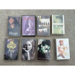 Vintage 80s 90s Cassette Lot (8) Brandy Jodeci Jewel Whitney Hootie R&B Pop Rock